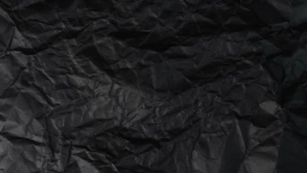 Crumpled Paper Texture Animated Stop Motion Pattern Background Copy Space — Stock Video