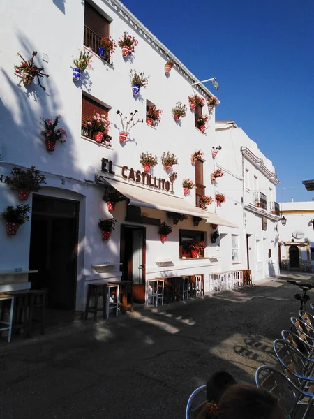 Λευκά Σπίτια Της Πόλης Vejer Frontera Στο Κάδιξ Ανδαλουσία Ισπανία — Φωτογραφία Αρχείου
