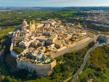 Mdina Şehri. Malta adasının eski başkenti