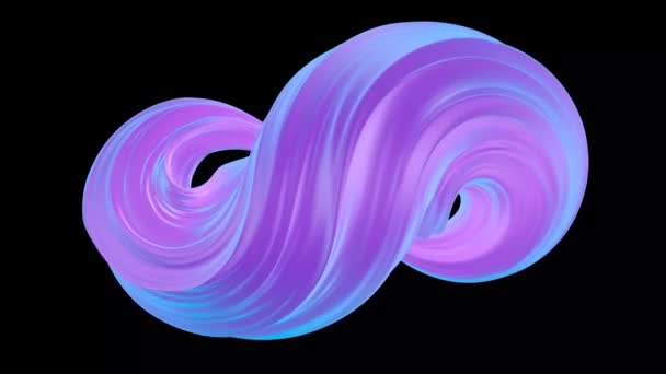 Абстрактная Причудливая Анимация Бесконечности Анимация Масляными Красками Анимация Цикла — стоковое видео