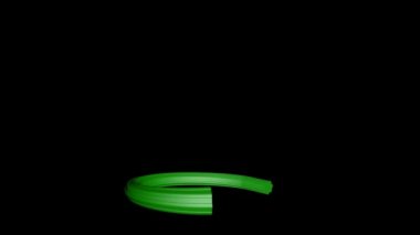Minimalist Noel animasyonu. Noel ağacının 3 boyutlu animasyonu, yavaş spiral görünüm. Noel ve Yeni Yıl kavramı.