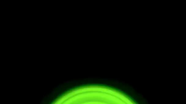 Llama Verde Energía Potente Flujo Energía Animación Humo Del Arroyo — Vídeos de Stock