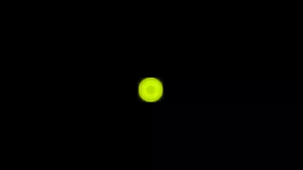 Grün Gelbe Energieflamme Energiefluss Animation Grün Gelber Strahlendrauch Energieball — Stockvideo