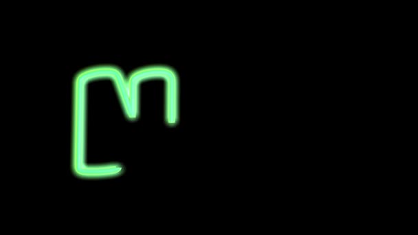 Nft Crypto Neon Art Sign Non Fungible Token Unique Collectibles — Stok video