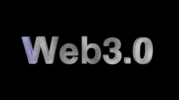 Web Текст Анимация Концепция Интернета Новые Технологии — стоковое видео
