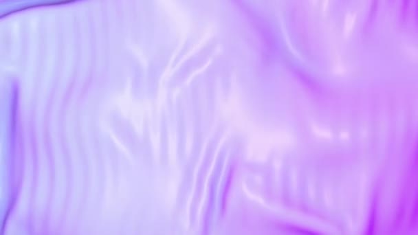Purple Fabric Background Animation Fabric Liquids Full Screen Wavy Smooth — Vídeo de stock