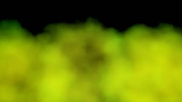 Yellow-green smoke on a black background. Green smoke background. Colored steam. Poisonous vapors. Clean air, science concept.  3D illustration.