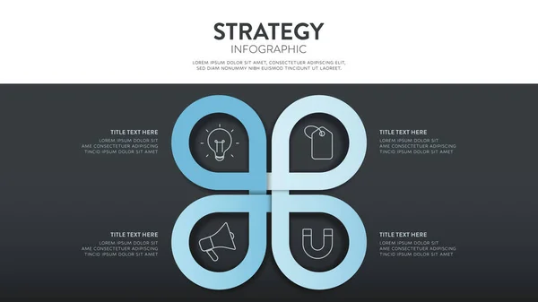 Diseño Plantilla Diseño Infográfico Proyecto Empresarial Mínimo Creativo Banner Presentación — Vector de stock