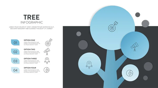 Conception Modèle Mise Page Infographique Projet Entreprise Minimale Créative Bannière — Image vectorielle