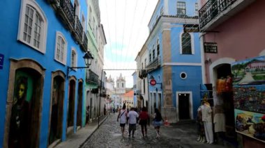Pelourinho 'nun canlı Renkleri: Salvador, Brezilya' daki Tarihi Binalar 