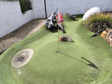 Mini Golf Pistinde Puan Bölgesi