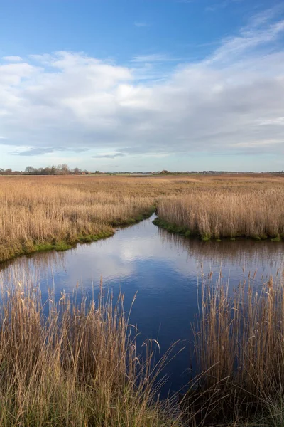 Reflections River Blyth Suffolk England Großbritannien — Stockfoto
