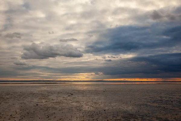 Sunset Horizon Westcliff Southend Sea Essex Inglaterra Reino Unido — Fotografia de Stock