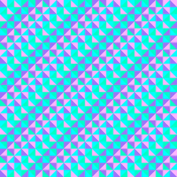 Mor, eflatun, soluk yeşil ve mavi üçgenden oluşan mozaik desen