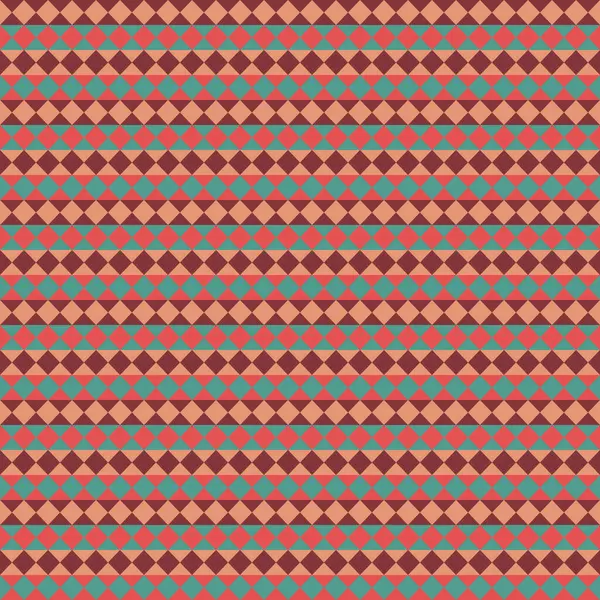 Kalıp kahverengi, yeşil, terracotta ve turuncu elmaslar tarafından oluşturuldu.