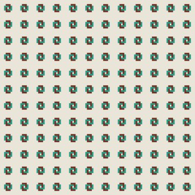 Kalıp kahverengi ve yeşil iç içe geçmiş dikdörtgenler ile oluşturuldu