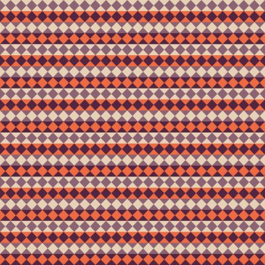 Kalıp bej, turuncu, leylak ve mor elmaslarla oluşturuldu