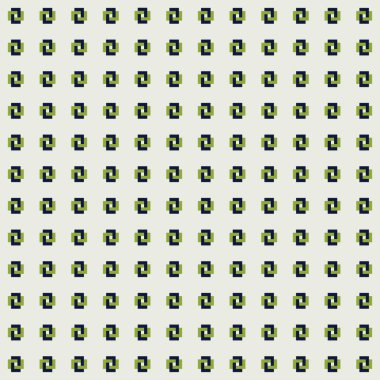 Koyu mavi ve yeşil iç içe geçmiş dikdörtgenler ile soluk-beyaz arkaplan üzerinde desen oluşturuldu