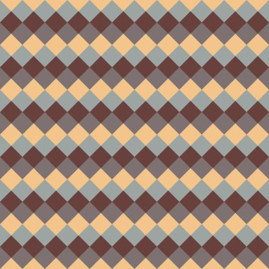 Krema, gri ve kahverengi elmaslardan oluşan desen 