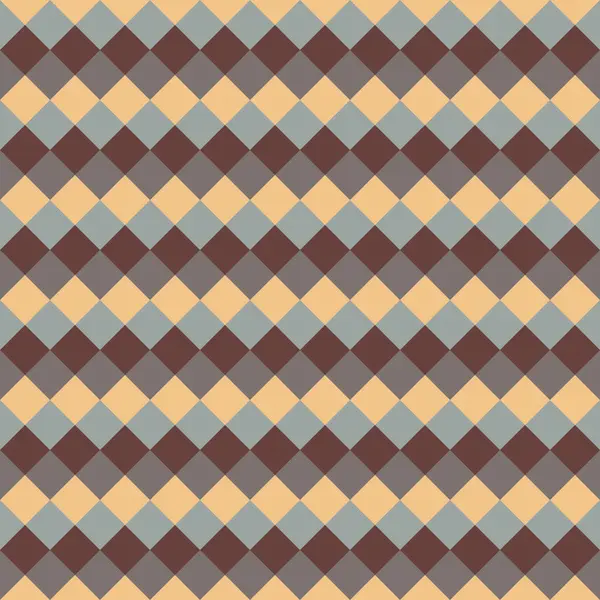 Krema, gri ve kahverengi elmaslardan oluşan desen 