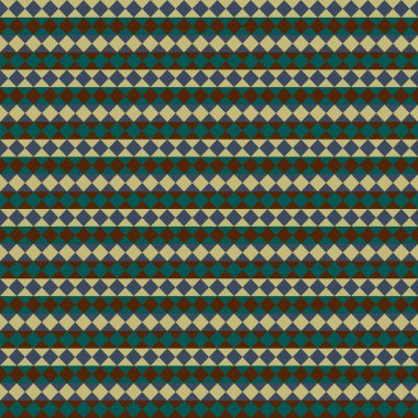 Kalıp haki, yeşil, çivit mavisi ve kahverengi elmaslar tarafından oluşturuldu.