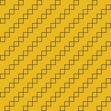 Koyu kahverengi şebeke parlak sarı arkaplandaki küçük bağlantılı karelerden oluşturuldu