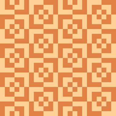 Krema ve altın karelerden oluşan desen 