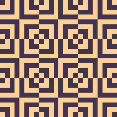 Kalıp bej ve koyu mor karelerden oluşturuldu 