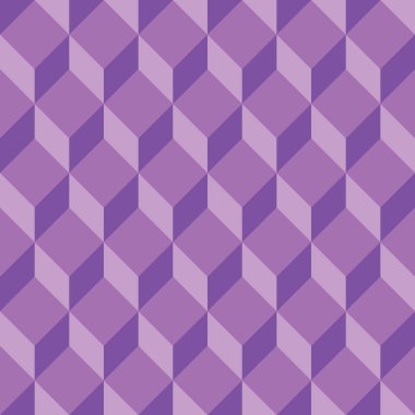 Küp deseni menekşe, lavanta ve mor elmaslardan oluşturuldu