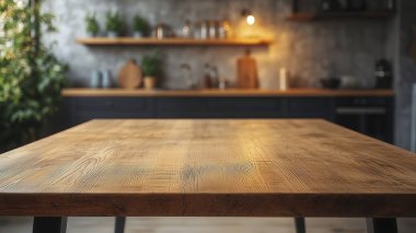 Rustic and Modern Kitchen Tabletop Backgrounds for Product Displ clipart