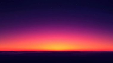 A stunning twilight sky with vibrant purples and oranges, creating a serene atmosphere as the day transitions to night.