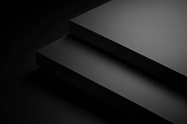 Minimalist Black Background with Soft Lighting Perfect for Design and Product Showcase