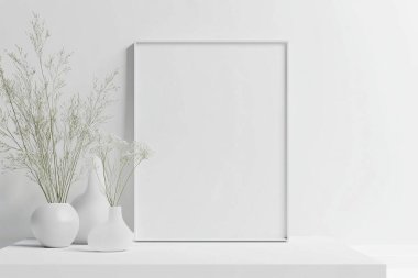 Minimalist Clean White Rectangle for Text Placement - Modern Blank Canvas Design