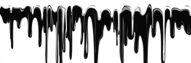 Pattern Bold Black and White Dripping Paint Vector Art - Minimalist Grunge Design clipart