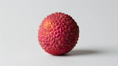 Beyaz arkaplanda lychee