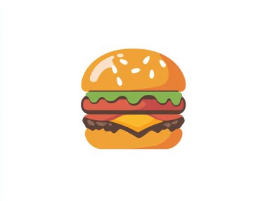 Hamburger logo vektör şablonu tasarımı