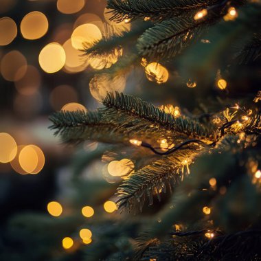 Bokeh 'li Noel ışıkları