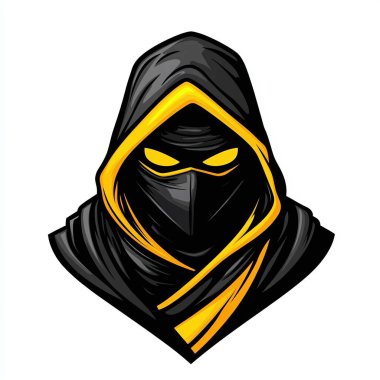 Ninja sporu logo tasarım vektörü