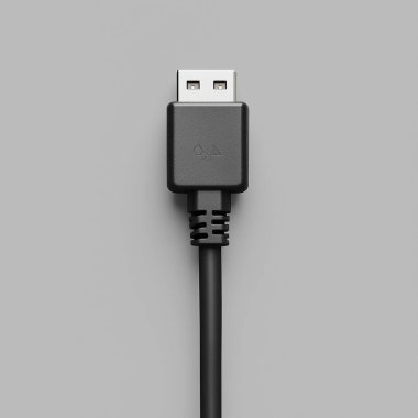 kablosuz usb kablosu beyazda izole edildi