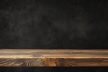 black wooden background and texture