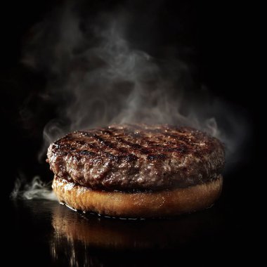 Dumanlı hamburger.