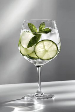 Mojito içmek kireç ve nane ile