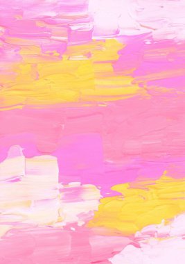 Vibrant abstract art featuring shades of pink and yellow. clipart