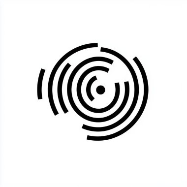 soyut spiral logo tasarım vektörü