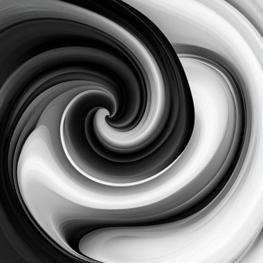 black and white spiral