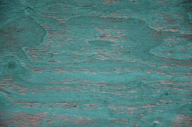 Textured turquoise wooden surface with natural grain patterns. clipart