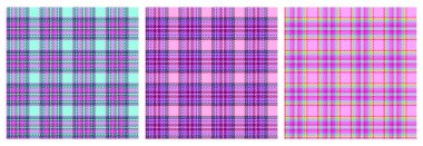 Tartan desensiz ekose desenli pembe, mavi, yeşil, sarı, beyaz modern desenli barbekü Ken tarzında moda, ev dekorasyonu ve durgun İskoç mizah dokusu temsilciliği.