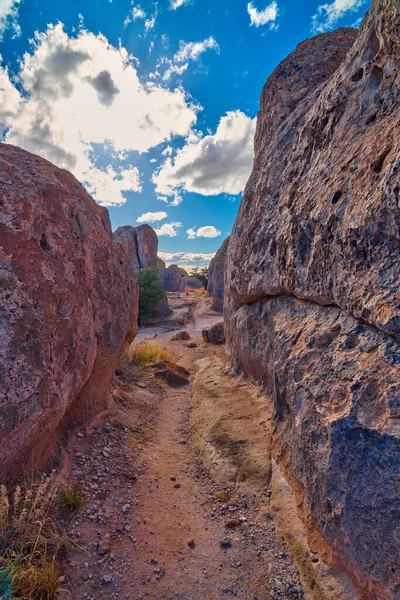 Hiking path at, City of Rocks State Park, New Mexico.