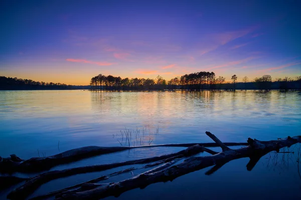 Bellissimo Crepuscolo Sul Lago Beaver Vicino Rogers Arkansas — Foto Stock