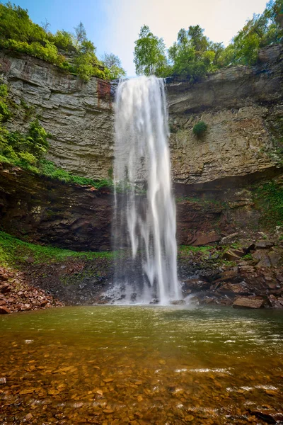 Falls Creek Falls Mit Großem Tauchbecken Falls Creek Falls State — Stockfoto